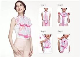 真絲絲巾的各種圍巾 真絲絲巾的各種圍巾