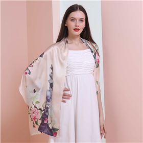 圍巾的各種圍法-真絲圍巾，真絲絲巾，羊絨圍巾