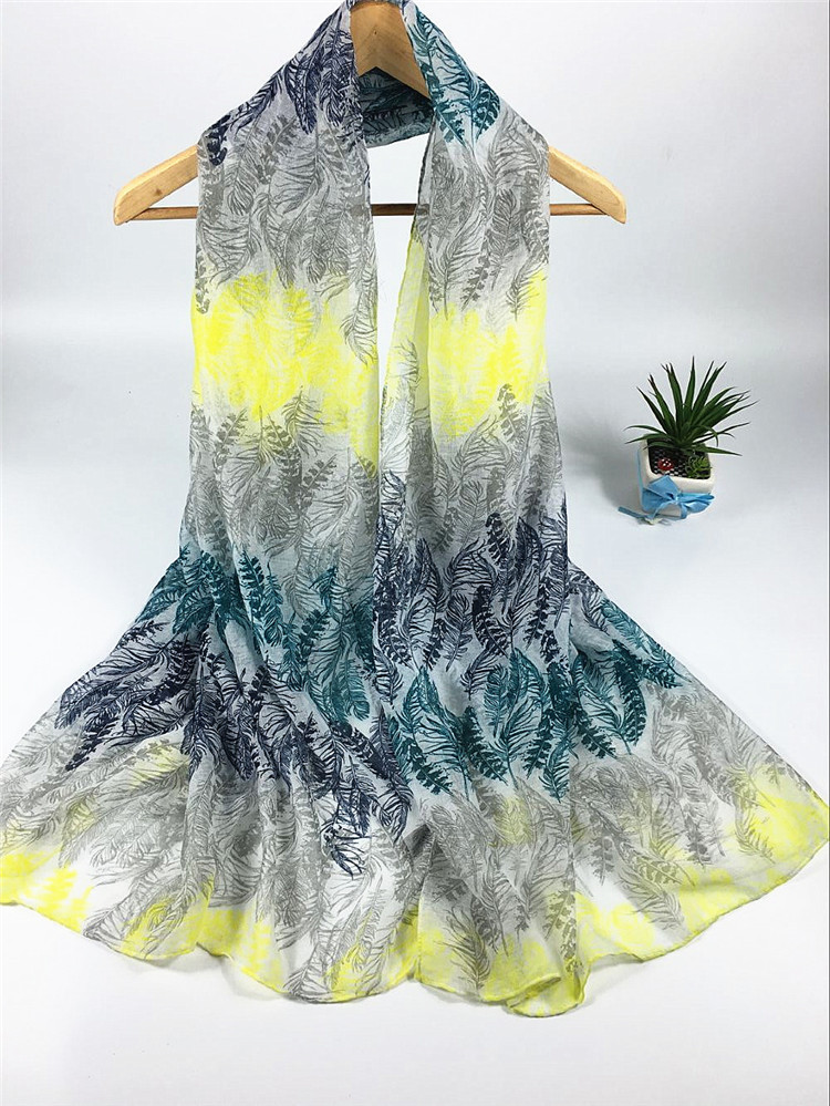 四色羽毛系列巴厘紗圍巾 四色羽毛系列巴厘紗圍巾