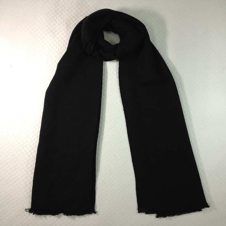 純色拉絨圍巾黑色 純色拉絨圍巾黑色
