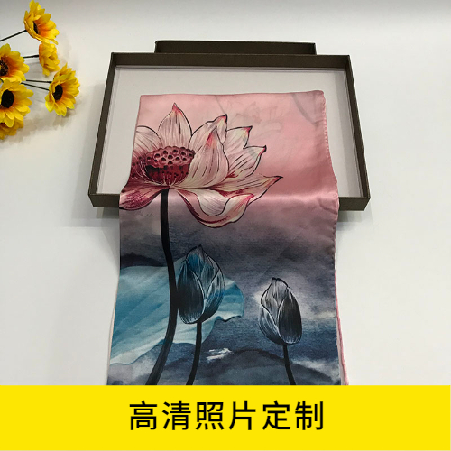 定制書畫真絲圍巾 定制書畫真絲圍巾