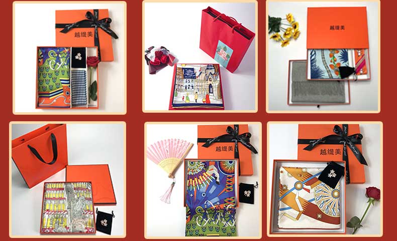 禮品真絲圍巾定制