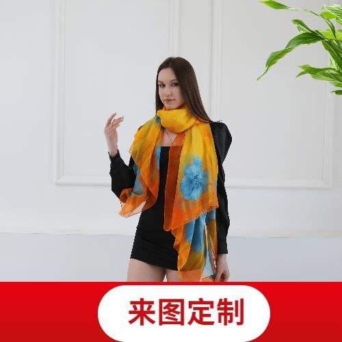 素縐緞 絲巾 素縐緞 絲巾